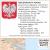 Polska mapa ścienna administracyjna 1:700 000, 140x100 cm,  ArtGlob