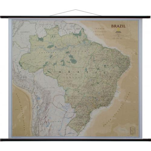 Brazylia Executive mapa ścienna 1:5 000 000, 103x97 cm