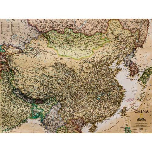 Chiny Executive. Mapa 1:7 804 000, 77x61 cm