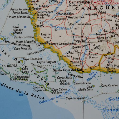 Kuba Classic mapa ścienna 1:1 500 000, 91x61 cm