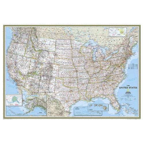 USA Classic. Mapa ścienna 1:4 561 000, 112x77 cm