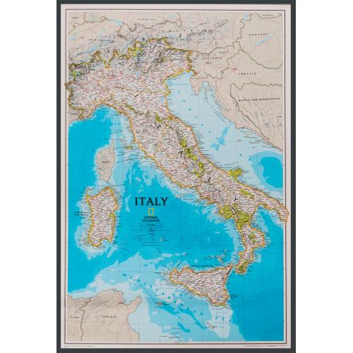 Włochy Classic. Mapa ścienna polityczna 1:1 765 000, 59x87 cm, National Geographic