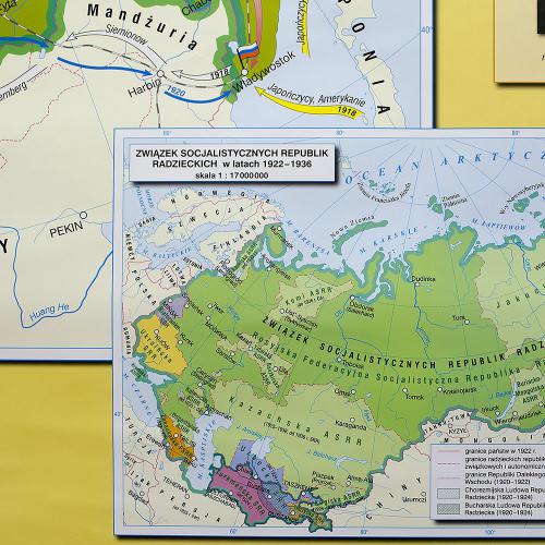 Rewolucja w Rosji - I wojna światowa w Europie, Mapa 1:1 750 000, 160x120 cm