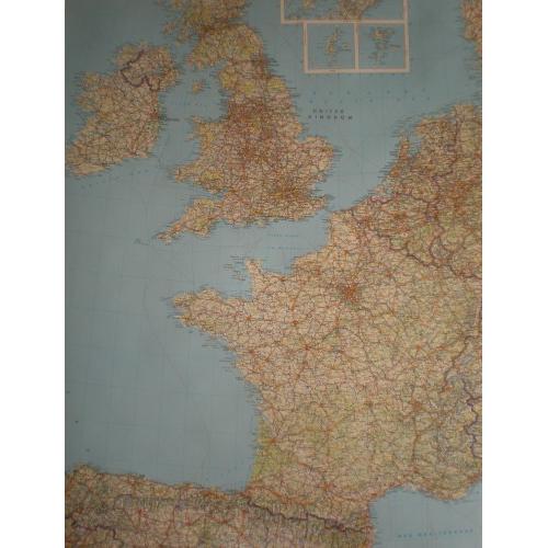 Europa Zachodnia. Mapa 1:2 000 000, 96x114 cm