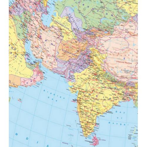 Azja. Mapa polityczna 1:9 000 000, 163x120 cm
