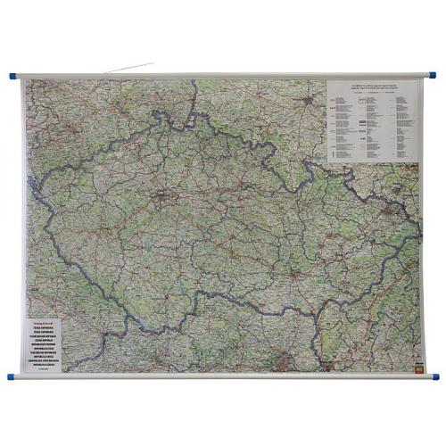 Czechy. Mapa drogowa 1:400 000, 125x94 cm