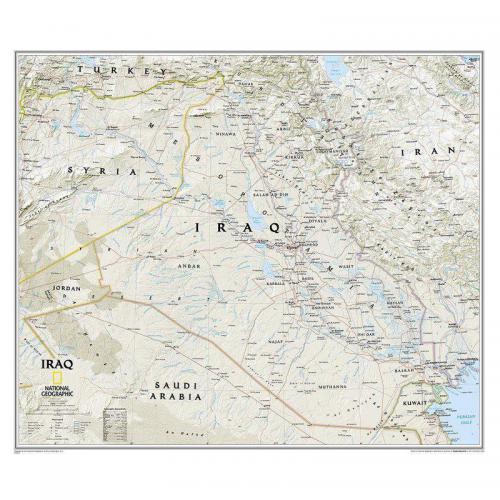 Irak mapa ścienna 1:1 778 000, 72x62 cm