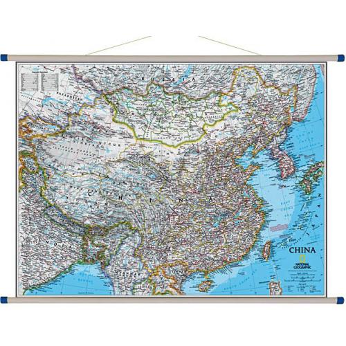 Chiny classic. Mapa ścienna 1:7 804 000, 77x61 cm
