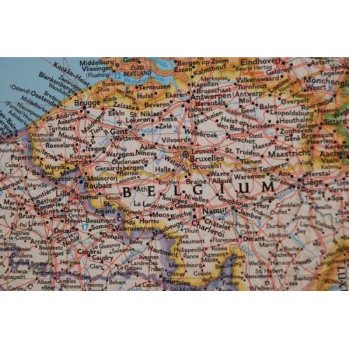 Francja Belgia Holandia Classic. Mapa ścienna 1:1 953 000, 59x77 cm