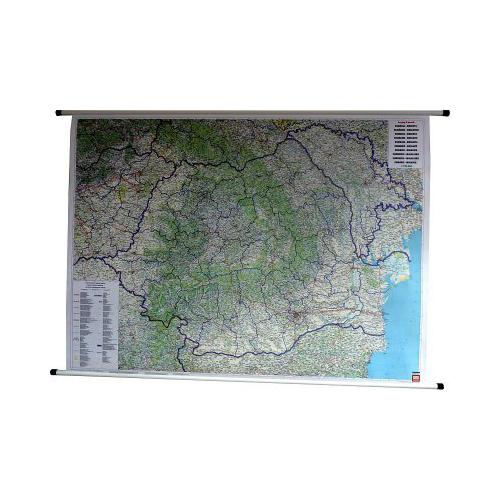 Rumunia. Mapa drogowa 1:700 000, 125x95 cm