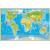 Zwierzęta Świata Młodego Odkrywcy MIDI mapa ścienna dla dzieci, 100x70 cm