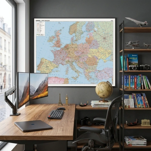 Aranż - Europa. Mapa ścienna drogowa, 1:3 600 000, 120x100 cm, SwiatMap.pl
