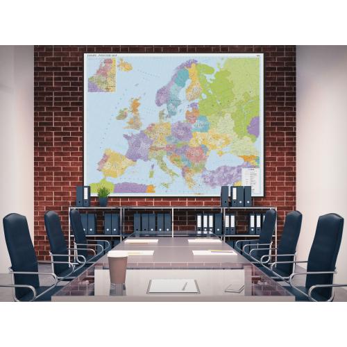 Aranż - Europa mapa ścienna kodów pocztowych 1:3 000 000, 180x150 cm, ArtGlob