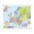 Europa mapa ścienna kodów pocztowych 1:3 750 000, 144x120 cm, ArtGlob