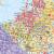 Europa mapa ścienna kodów pocztowych 1:4 500 000, 120x100 cm, ArtGlob