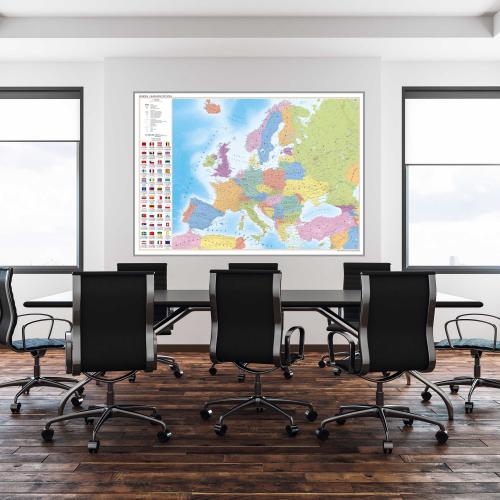 Aranż - Europa. Mapa ścienna polityczna, 1:4 500 000, 140x100 cm, ArtGlob