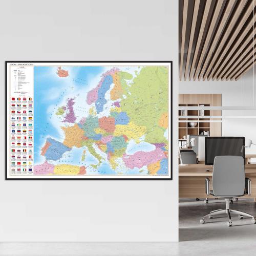 Aranż - Europa. Mapa ścienna polityczna, 1:4 500 000, 140x100 cm, ArtGlob