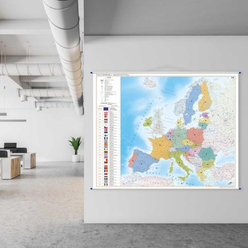 Aranż - Unia Europejska mapa ścienna polityczna, 1:3 000 000, 180x143 cm, ArtGlob