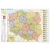 Polska administracyjna mapa ścienna - naklejka, 1:1 000 000, 100x70 cm, ArtGlob