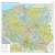 Polska mapa ścienna administracyjno-drogowa 1:350 000, 205x200 cm, SwiatMap.pl