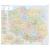 Polska mapa ścienna administracyjno-drogowa z kodami pocztowymi 1:700 000, 120x100 cm, ArtGlob