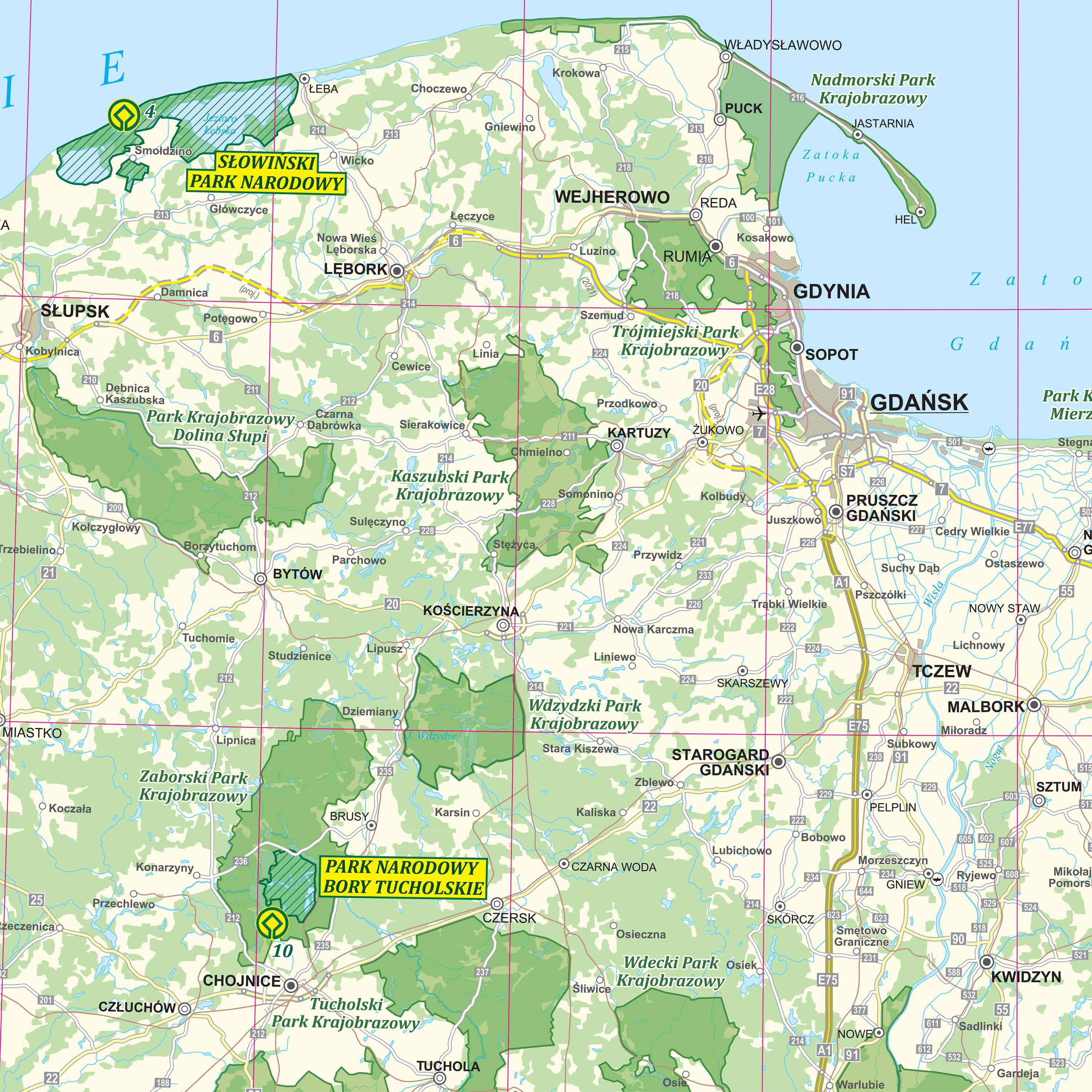 Polska Parki Narodowe I Krajobrazowe Mapa cienna 140x145 Cm Polska Parki Narodowe I Krajobrazowe Mapa cienna 140x145 Cm