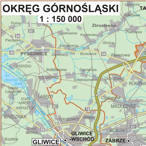 Polska mapa ścienna obszarów właściwości prokuratur 1:500 000, 155x140 cm, ArtGlob
