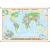 Świat mapa ścienna dwustronna polityczna do ćwiczeń 1:18 000 000, 194x139 cm, ArtGlob