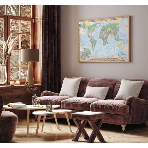 Arrange - World political wall map 1:25 000 000, ArtGlob