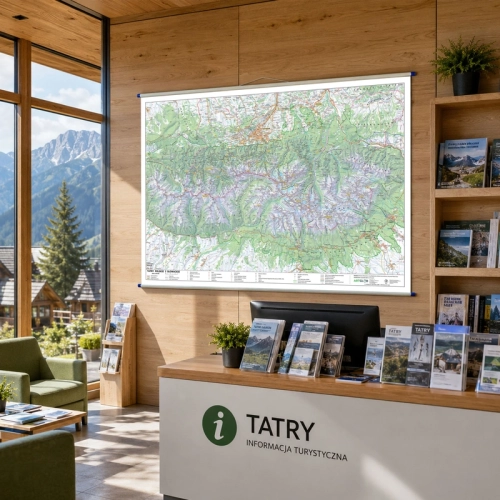 Aranż /AI/ - Tatry polskie i słowackie. Mapa ścienna 1:50 000, 100x70 cm, SwiatMap.pl