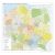 Polska. Mapa ścienna obszarów właściwości sądów powszechnych 1:500 000, 140x145 cm, arkusz, SwiatMap.pl
