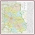 Województwo lubelskie. Mapa ścienna 1:200 000, 126x126 cm, SwiatMap.pl