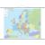 Europa mapa ścienna kodów pocztowych 1:2 500 000, 215x180 cm, EkoGraf