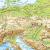 Europa polityczno / fizyczna mapa - dwustronna podkładka na biurko, 59x39 cm, EkoGraf