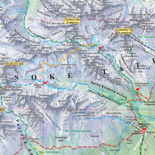Tatry mapa ścienna turystyczna - tapeta, EkoGraf