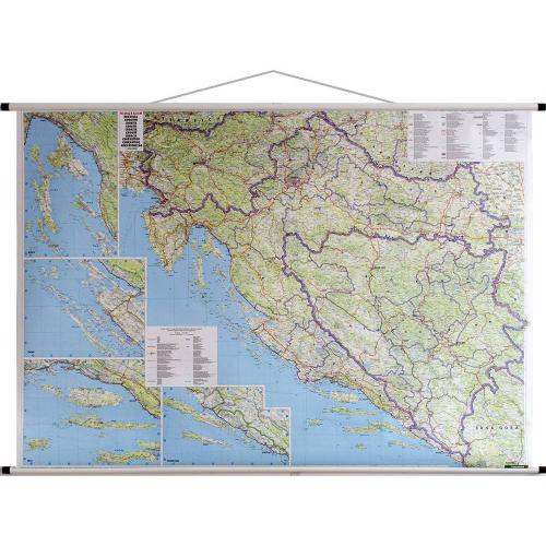 Chorwacja. Mapa drogowa 1:500 000, 139x95 cm