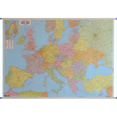 Europa mapa ścienna administracyjno-drogowa 1:2 600 000, F&B