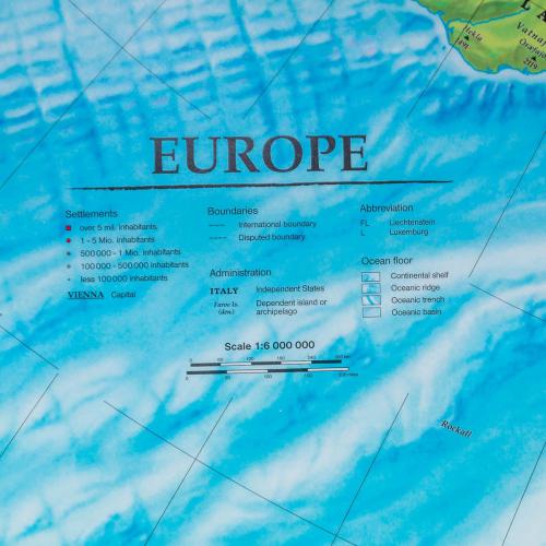 Europa mapa ścienna polityczna, 1:6 000 000, 100x66 cm