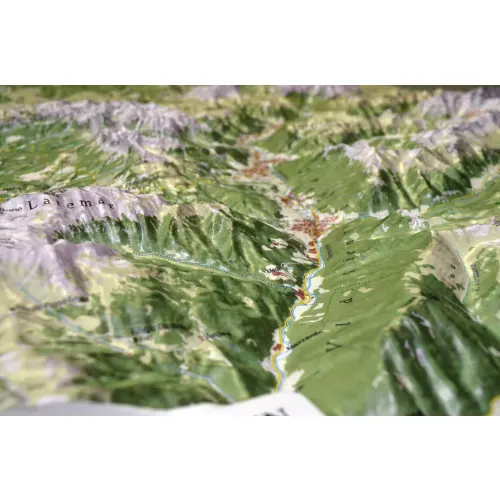 Dolomity mapa ścienna plastyczna, 3D 1:50 000, 83x67 cm, Global Map