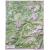 Val Gardena, Val Di Fassa mapa ścienna plastyczna, 3D 1:50 000, 67x83 cm, Global Map