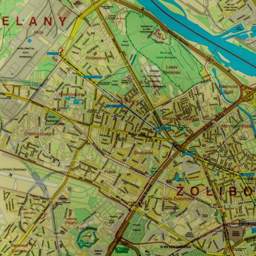 Aglomeracja warszawska. Mapa administracyjna 1:25 000, 217x192 cm, Jokart