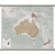 Australazja. Mapa ścienna polityczna 1:7 000 000, 121,5x101,5 cm, SwiatMap.pl