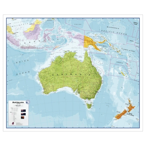 Australia. Mapa ścienna 1:7 000 000, 120x100 cm, arkusz, SwiatMap.pl