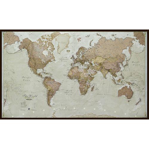 Świat. Mapa polityczno - antyczna 1:30 000 000, 136x84 cm
