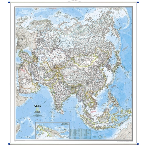 Azja Classic. Mapa ścienna polityczna 1:13 812 000, 97×84 cm, rurki PCV, SwiatMap.pl