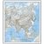 Azja Classic. Mapa ścienna polityczna 1:13 812 000, 97×84 cm, rama aluminiowa, SwiatMap.pl