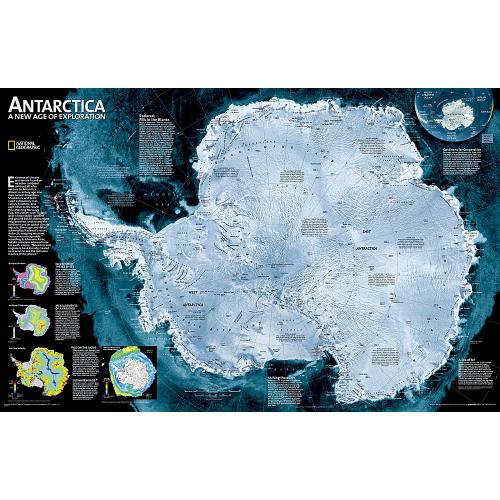 Antarktyka. Mapa ścienna 1:9 200 000, 79x51 cm