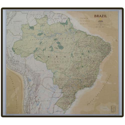 Brazylia Executive mapa ścienna 1:5 000 000, 103x97 cm