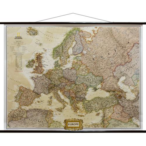 Europa executive mapa ścienna 1:5 419 000, 115x92 cm, National Geographic