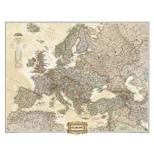 Europa Executive - mapa ścienna 1:8 425 000, NG